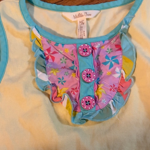 Matilda Jane Yellow Tank Top with Floral Accent - Picture 5 of 6